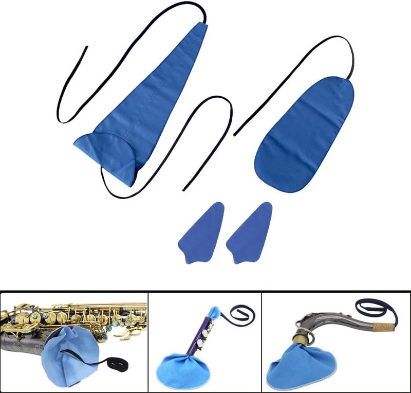 WHTCHSU Saxophone Cleaning Cloth Kit, for Alto Tenor Soprano Sax and Other Wind & Woodwind Instruments, Including 4 * Cleaning Cloth - Image 4